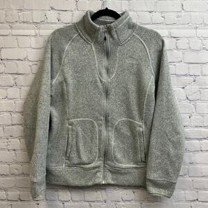 The North Face Women's Gray Full Zip Fleece Jacket Size Medium